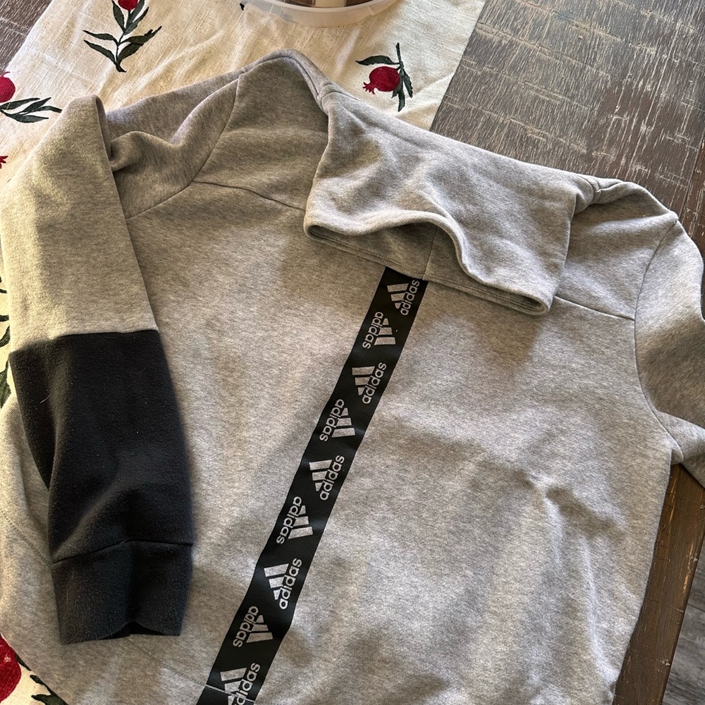 Adidas Heather Gray Hoodie